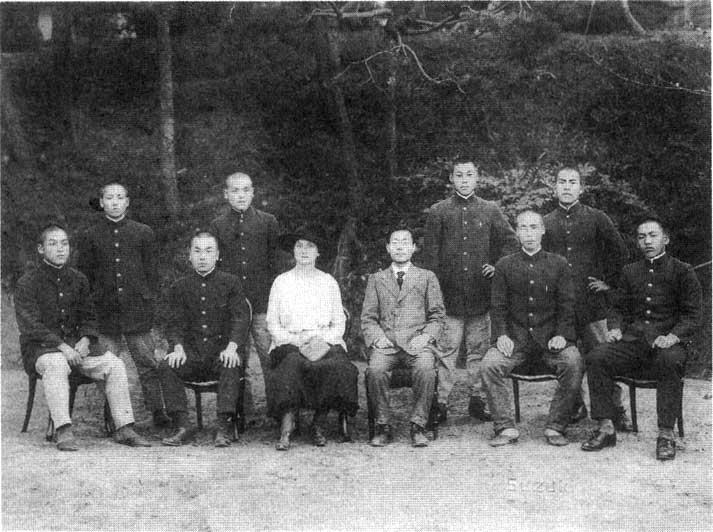 with male students 1920s