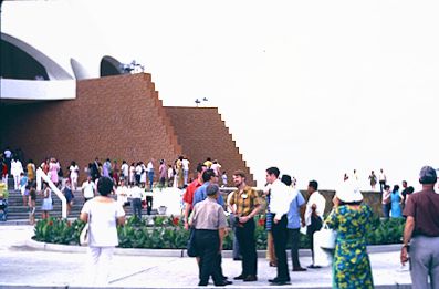 family at temple