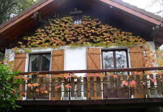 chalet in autumn