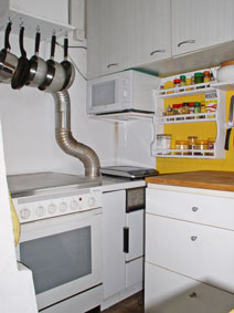 Gas stove, wood stove, microwave, induction plate