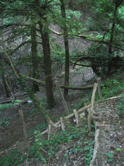 stairs on the switchbacks