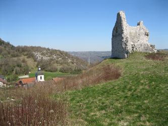 castle and village