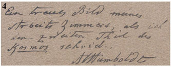 Humboldt autograph