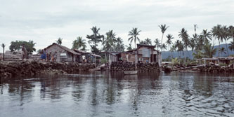Coastal village, Lau Lagoon, Malaita