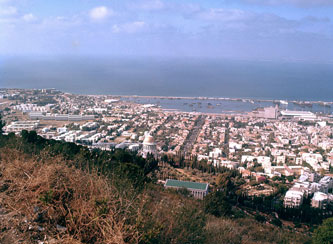 Haifa from top of Mt. Carmel 15 May 1960