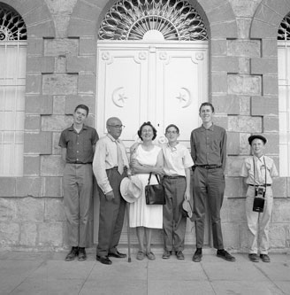 at Shrine of the Bab, Haifa 22 May 1960