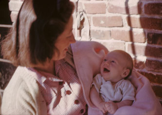 me with mother at 2 months