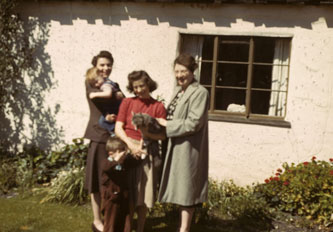 Marion Hofman me and Mildred Nicholls March1944