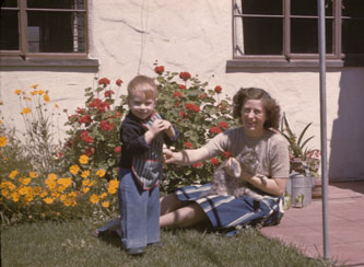 me with mother June 1944