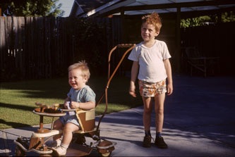 Roger and me, August 1947