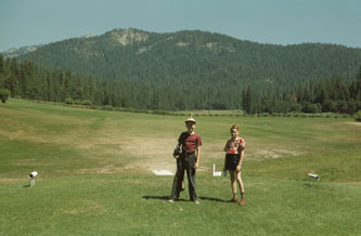 Keith and me, Wawona golf course, Yosemite, Aug.1952