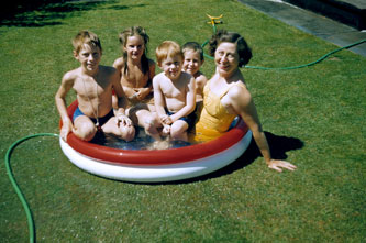 Pool in garden, Palo Alto, Sept.1952