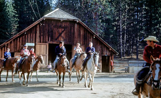 Wawona horseback, Yosemite, Aug.1953