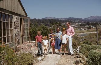 Family at Stedman's, Carmel, Aug.1953