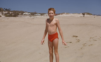 Me at Carmel Beach, Aug.1953