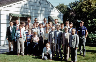 Stevenson School students, Palo Alto, Oct. 1954