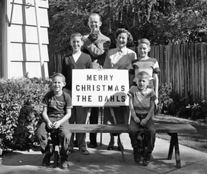 Christmas family picture 1954