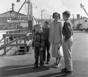 Monterey wharf, July 1956