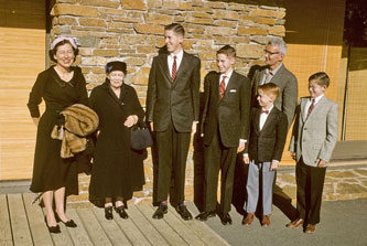 Family at Christmas 1957