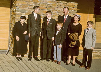 Family at Christmas 1957