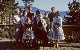 with DuPrau family, Pebble Beach, April1960