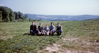Visit to site for Bahá'í Temple near Frankfurt 9 May 1960