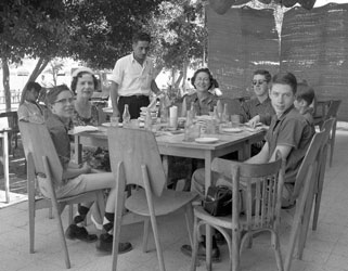 Family at lunch in Tiberias 20 May 1960