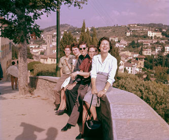 After Israel, we traveled through Italy, here Fiosole, 1 June 1960