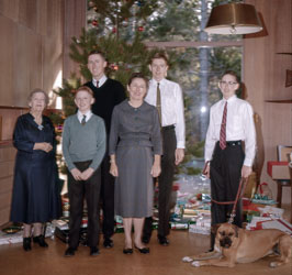 Christmas family portrait 1960