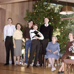Family at Christmas 1962