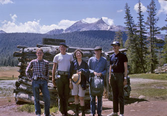 Family in High Sierras, Soda Springs, Aug.1963