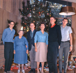 Family at Christmas 1963