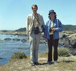 Me and mother, Point Lobos, April 1973