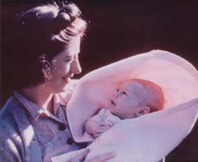Joyce Dahl and baby Arthur