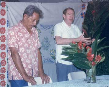 Samoa 1996 with Feti Maiava translating