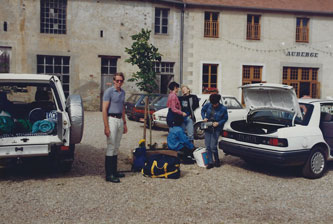 crossing les Voges on horseback 1991