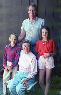 Me, Agnes, Alexander, Mother, Carmel 1987