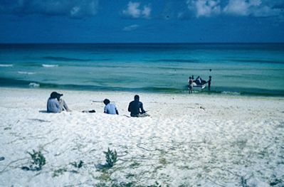 Filming on Ouvea