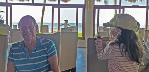 in the restaurant
