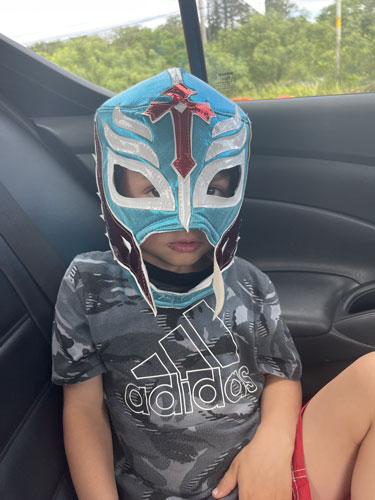 Kovu in mask