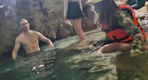 the water was cool