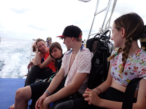 preparing for diving
