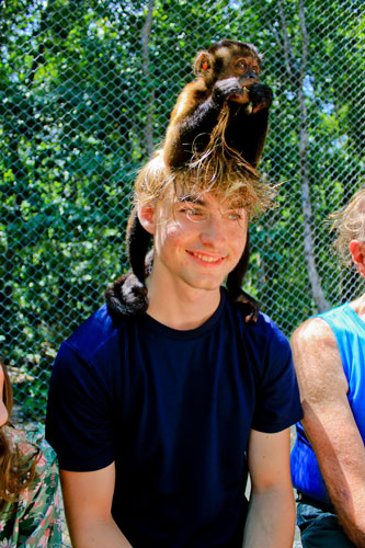 Benji and monkey