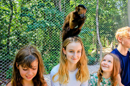Alie and monkey