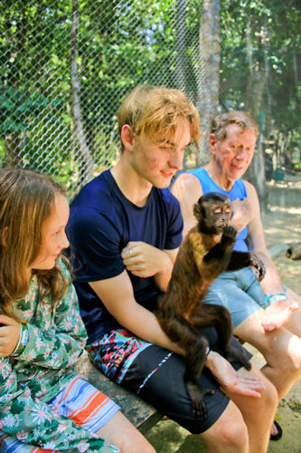 Benji and monkey