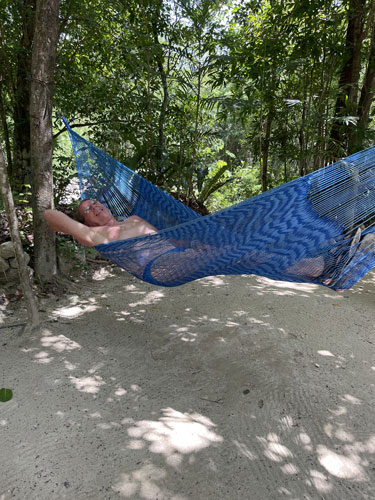 Arthur in hammock
