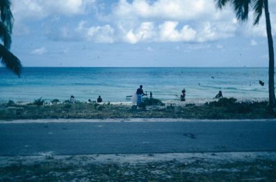 Filming on Ouvea