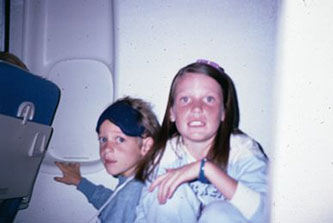in the airplane to France