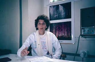 Martine in her office