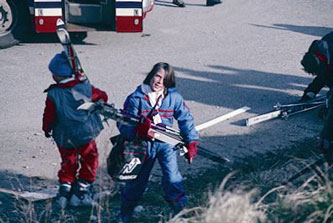 leaving for skiing
